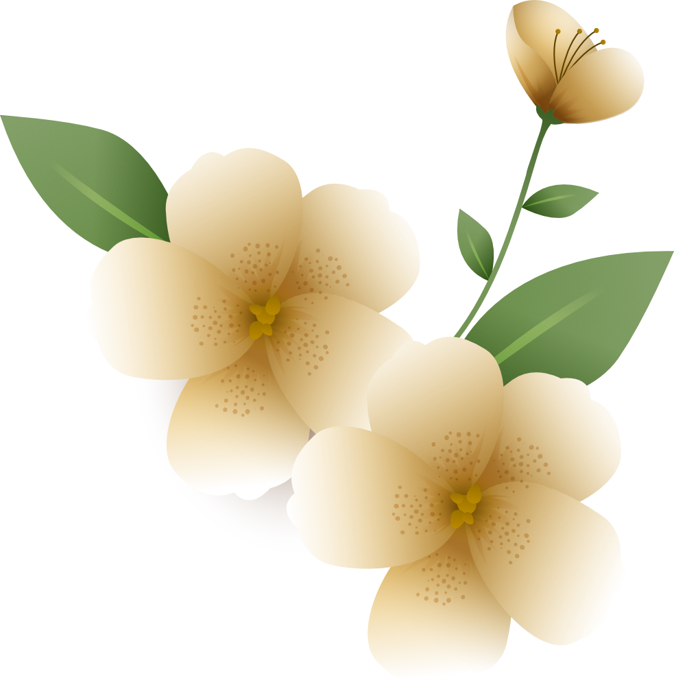 Decoración floral derecha