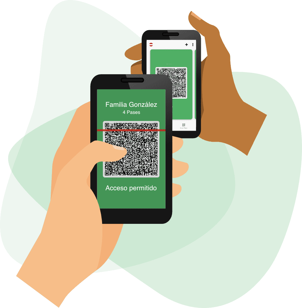 Invitación con acceso QR