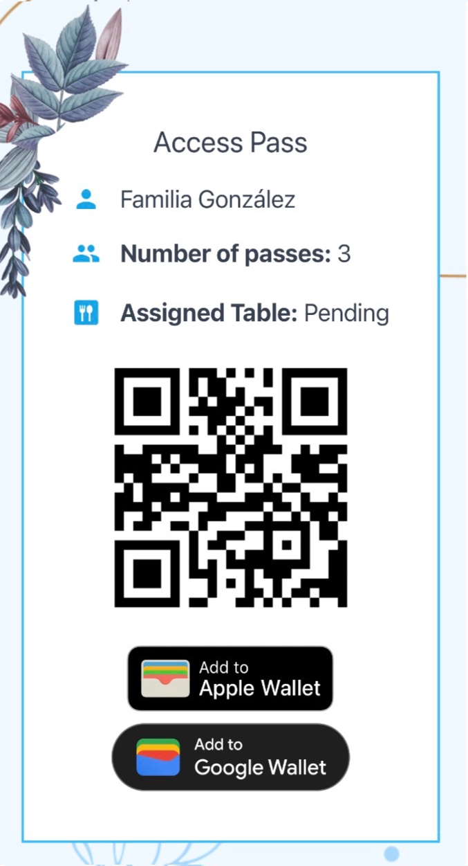 QR Access Pass Example